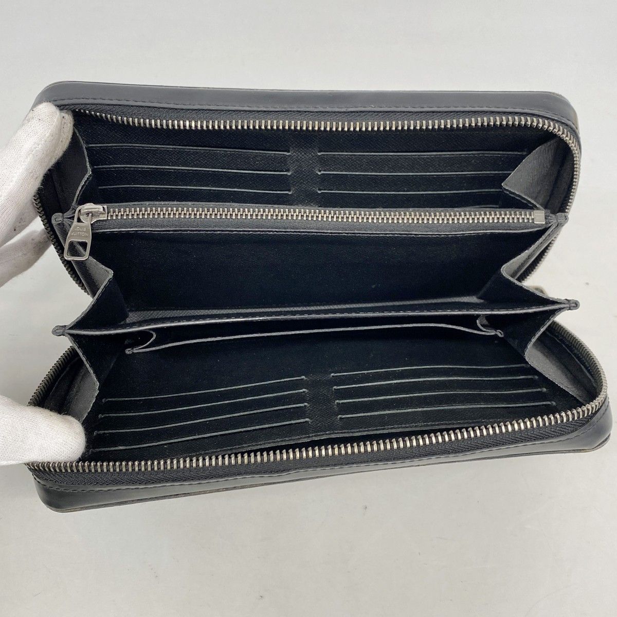 Louis Vuitton Wallet Monogram Eclipse Zippy XL Black — view 3
