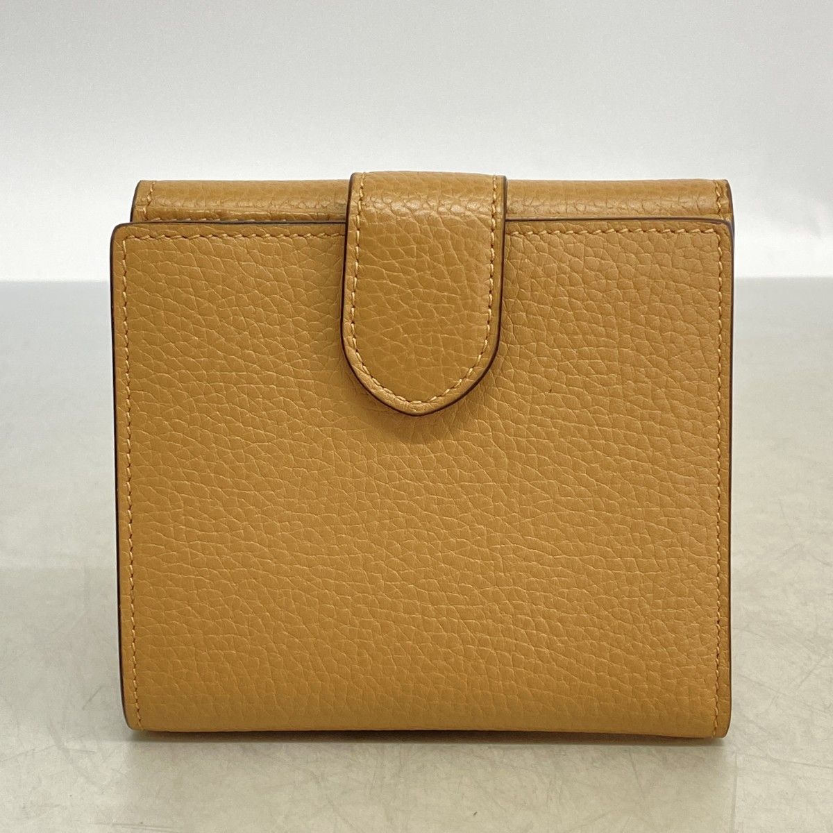 Gucci Wallet GG Marmont Leather Beige Brown Gold — view 7