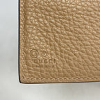 Gucci Wallet GG Marmont Leather Beige Brown Gold — view 4