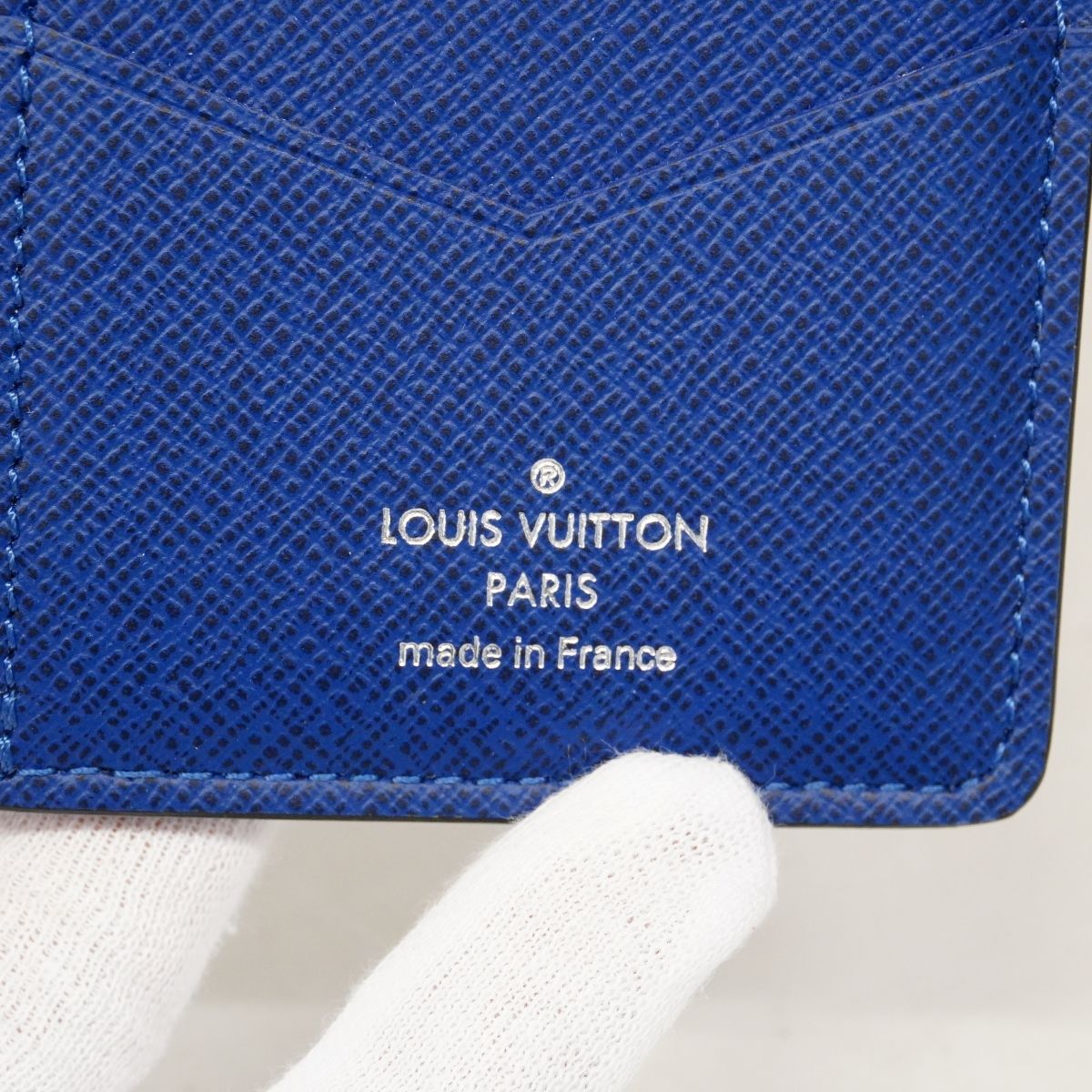 Louis Vuitton Card Case Taigarama Organizer de Poche Cobalt — view 5