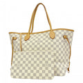 Louis Vuitton Tote Damier Azur Neverfull MM White