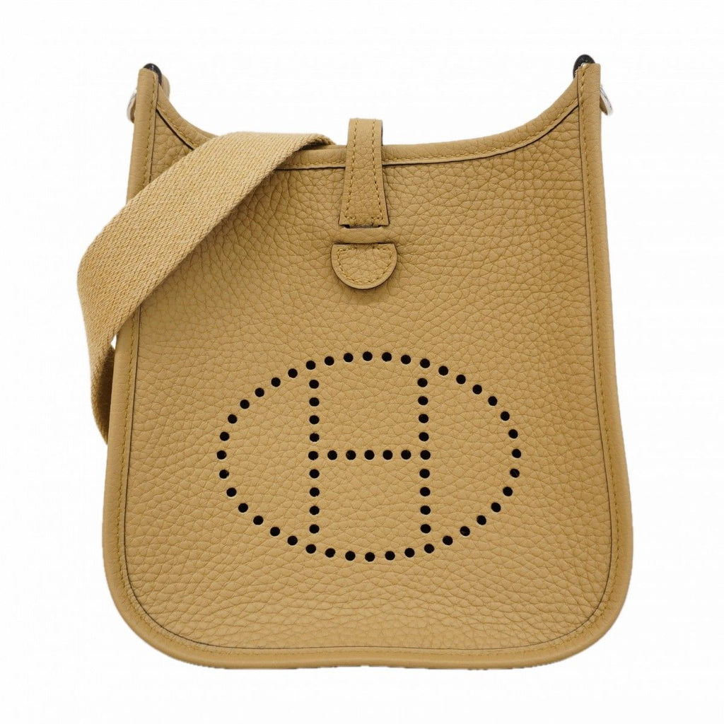 Hermes Shoulder Bag Evelyne TPM Taurillon Clemence Pushier Silver