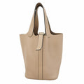 Hermes Handbag Picotin PM Taurillon Noviyo Tourtier Gray Silver