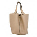 Hermes Handbag Picotin PM Taurillon Noviyo Tourtier Gray Silver — view 8