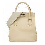 Hermes Handbag Toolbox 20 Swift Beton Silver 2-Way
