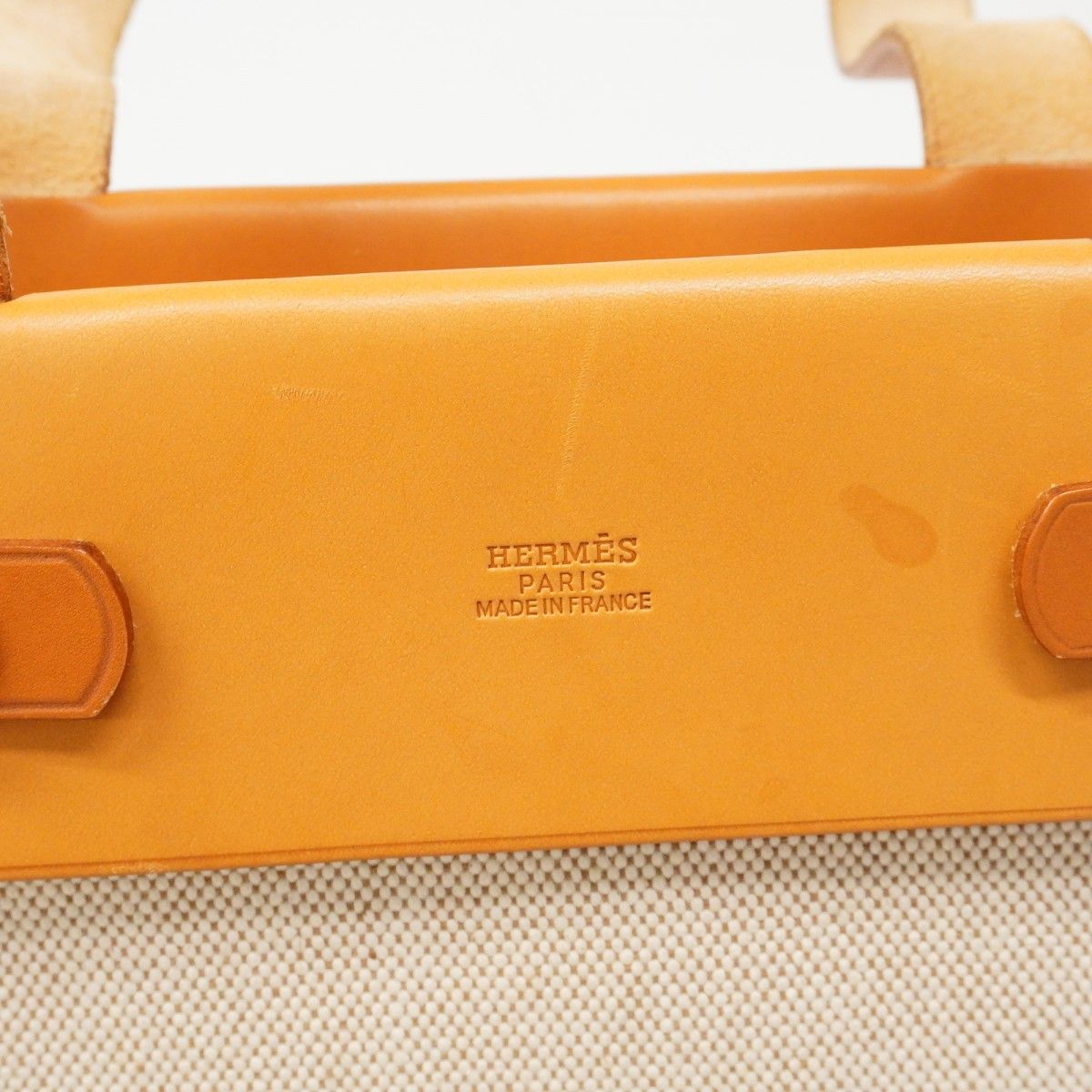 Hermes Tote Herbag Cabas MM Toile Ash Natural Silver — view 5