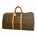 Louis Vuitton Boston Bag Monogram Keepall 55 Brown