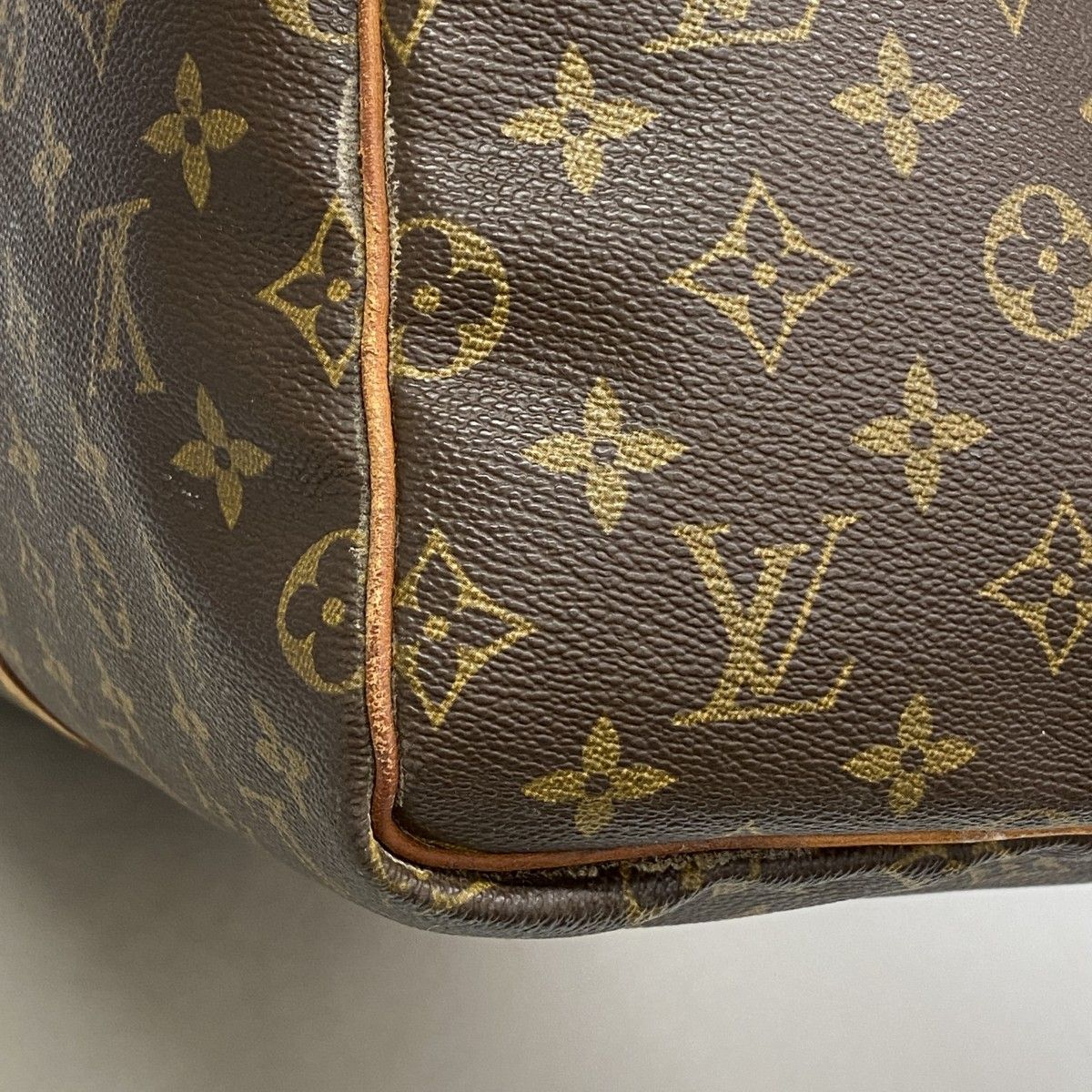Louis Vuitton Boston Bag Monogram Keepall 55 Brown — view 6