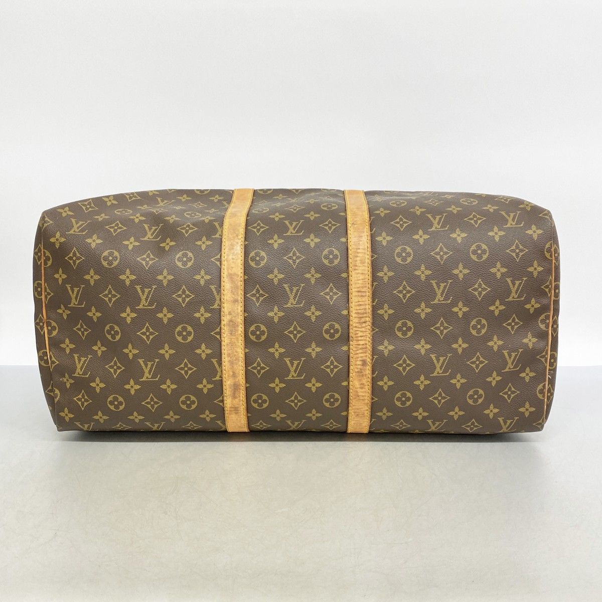 Louis Vuitton Boston Bag Monogram Keepall 55 Brown — view 3