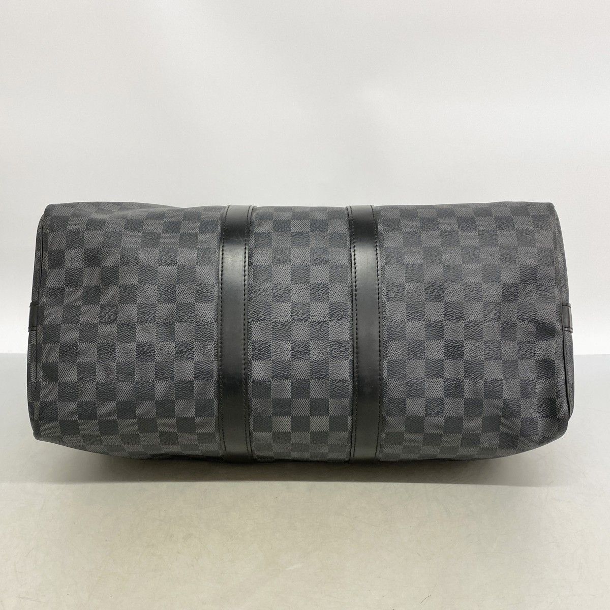 Louis Vuitton Boston Bag Damier Graphite Keepall Bandouliere 45 Black — view 3