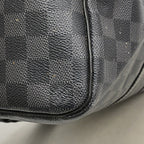 Louis Vuitton Boston Bag Damier Graphite Keepall Bandouliere 45 Black — view 6