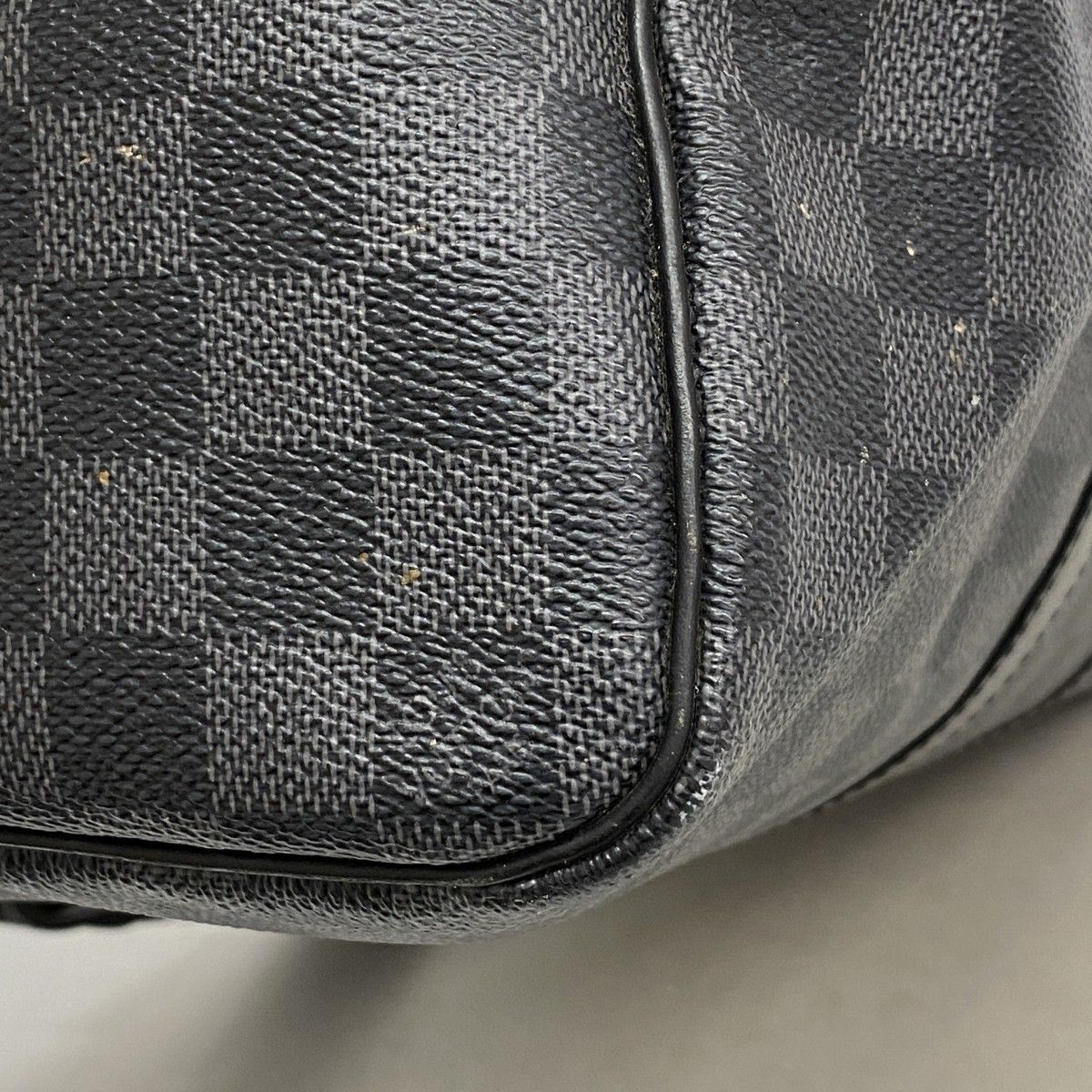 Louis Vuitton Boston Bag Damier Graphite Keepall Bandouliere 45 Black — view 6