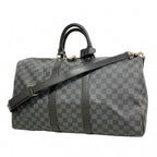 Louis Vuitton Boston Bag Damier Graphite Keepall Bandouliere 45 Black