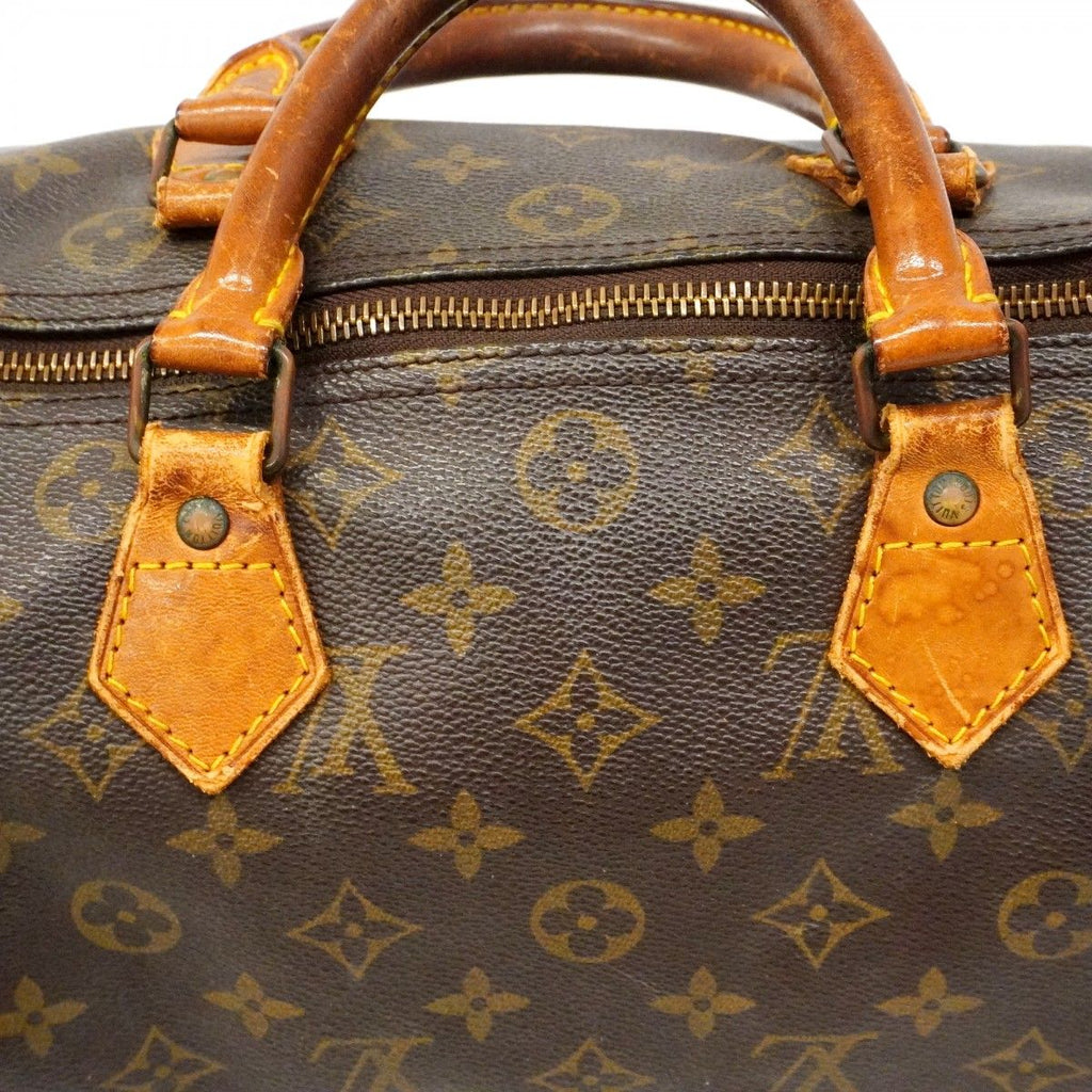 Louis Vuitton Handbag Monogram Speedy 30 Brown — view 9