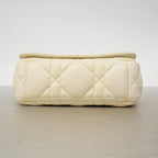 Dior Shoulder Bag Cannage Caro Leather White — view 3