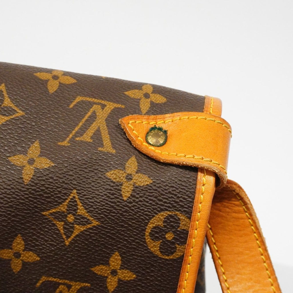 Louis Vuitton Shoulder Bag Monogram Saumur 35 Brown — view 9