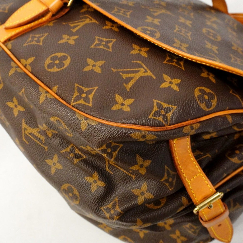 Louis Vuitton Shoulder Bag Monogram Saumur 35 Brown — view 7