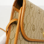 Dior Shoulder Bag Honeycomb Beige Gold — view 8