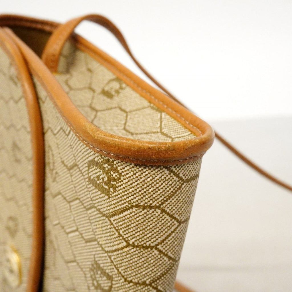 Dior Shoulder Bag Honeycomb Beige Gold — view 7