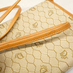 Dior Shoulder Bag Honeycomb Beige Gold — view 9