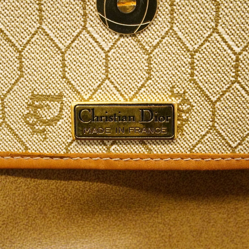 Dior Shoulder Bag Honeycomb Beige Gold — view 5