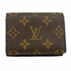 Louis Vuitton Card Case Monogram Envelope Business Holder Brown