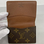 Louis Vuitton Card Case Monogram Envelope Business Holder Brown — view 3