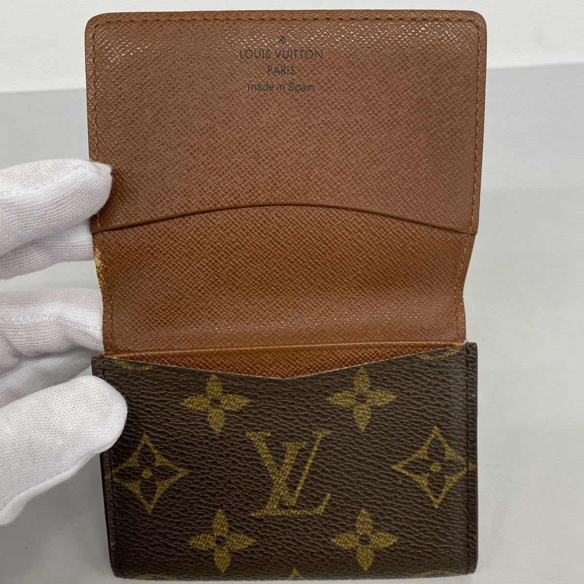 Louis Vuitton Card Case Monogram Envelope Business Holder Brown — view 3