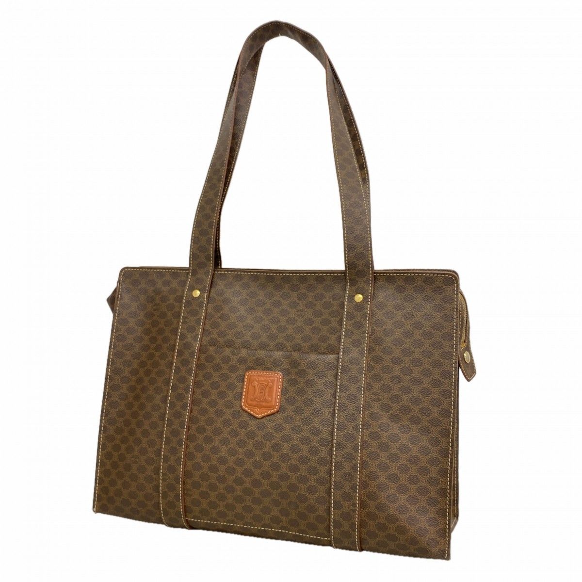 Celine Tote Macadam Brown Gold