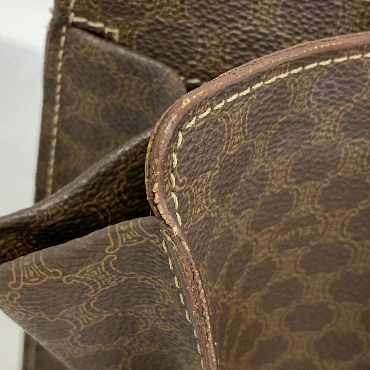 Celine Tote Macadam Brown Gold — view 7