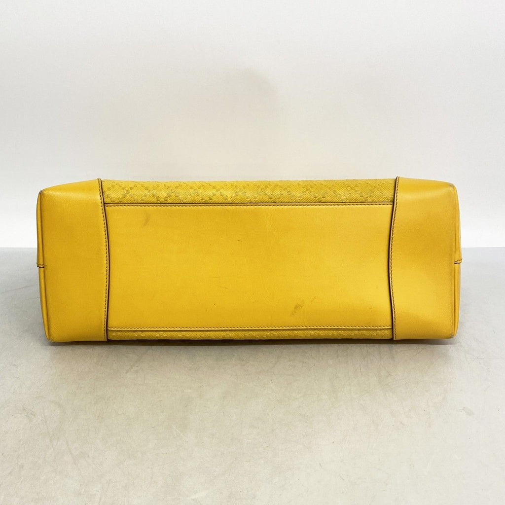 Gucci Tote Diamante Leather Yellow Champagne Gold — view 3