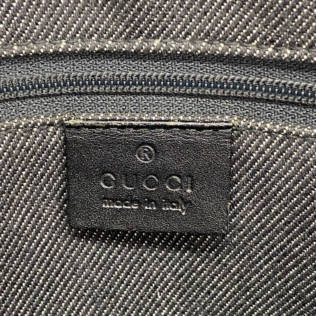 Gucci Tote Denim Black Silver — view 5