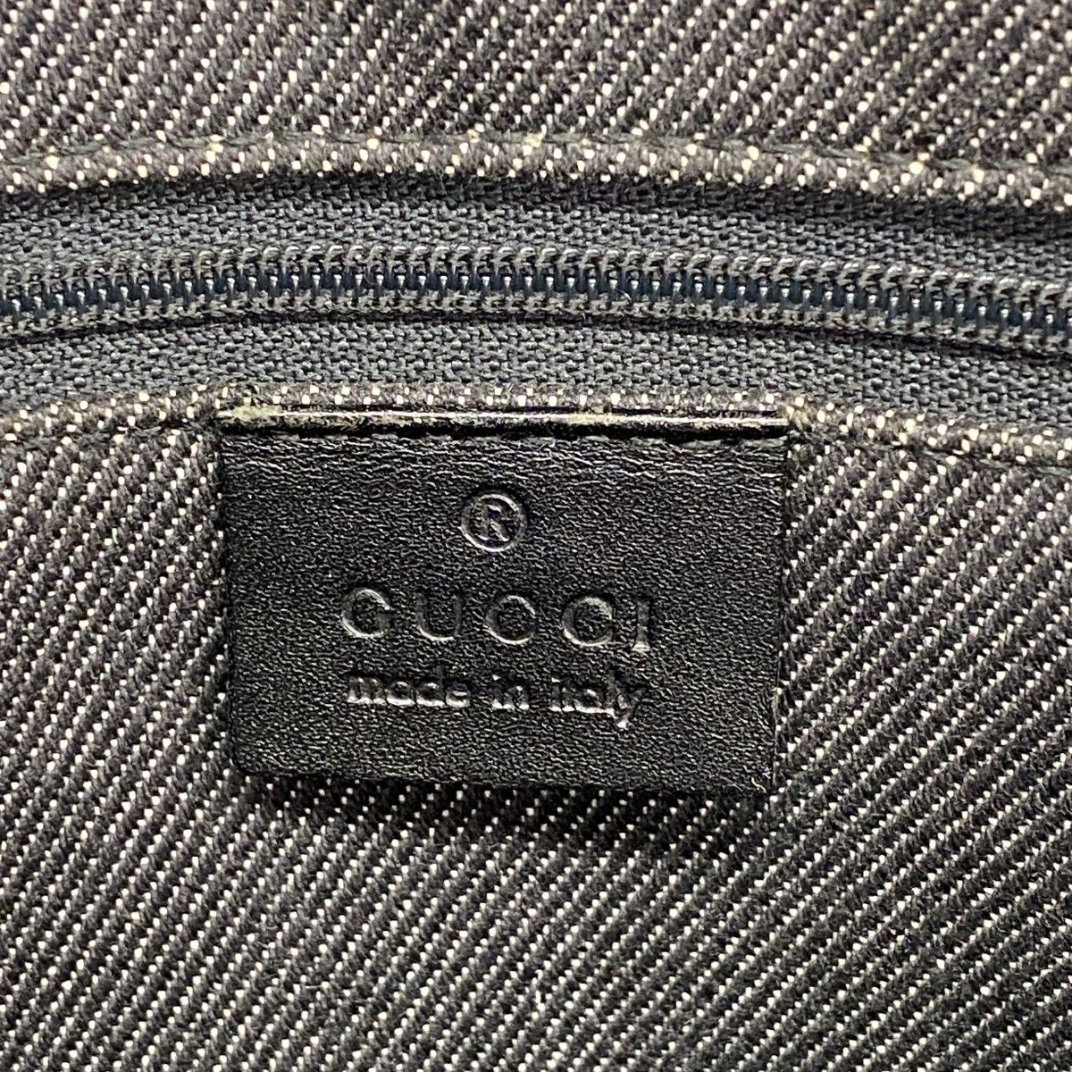 Gucci Tote Denim Black Silver — view 5