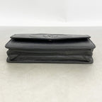 Chanel Shoulder Wallet Caviar Leather Black Gold — view 3