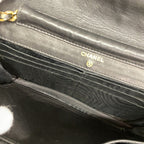 Chanel Shoulder Wallet Caviar Leather Black Gold — view 4