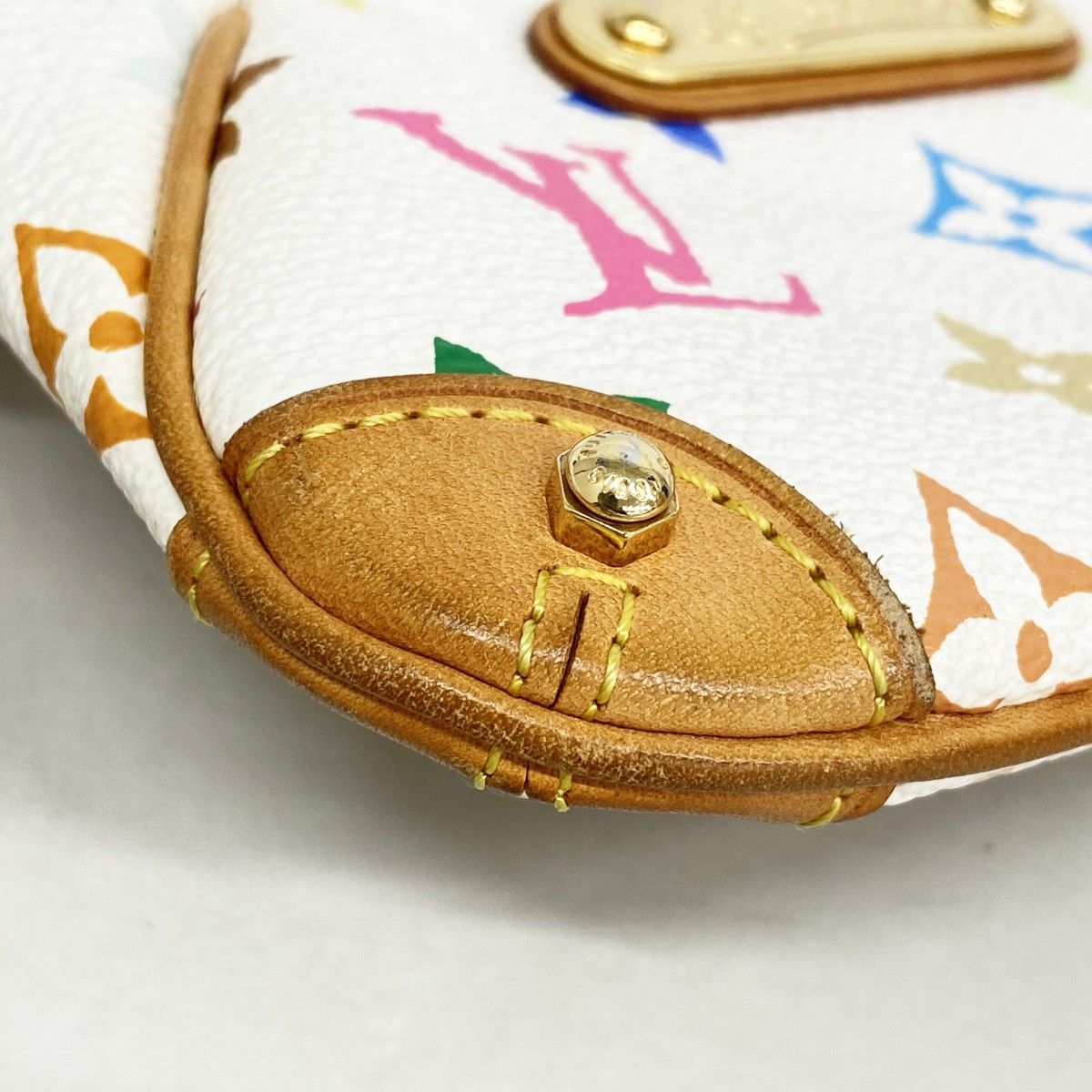 Louis Vuitton Pouch Monogram Multicolor Pochette Mila PM Blanc — view 6