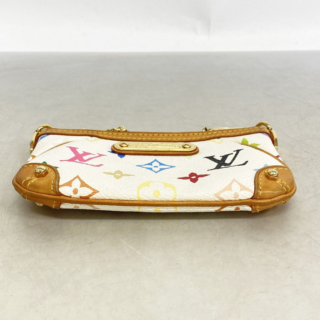 Louis Vuitton Pouch Monogram Multicolor Pochette Mila PM Blanc — view 3