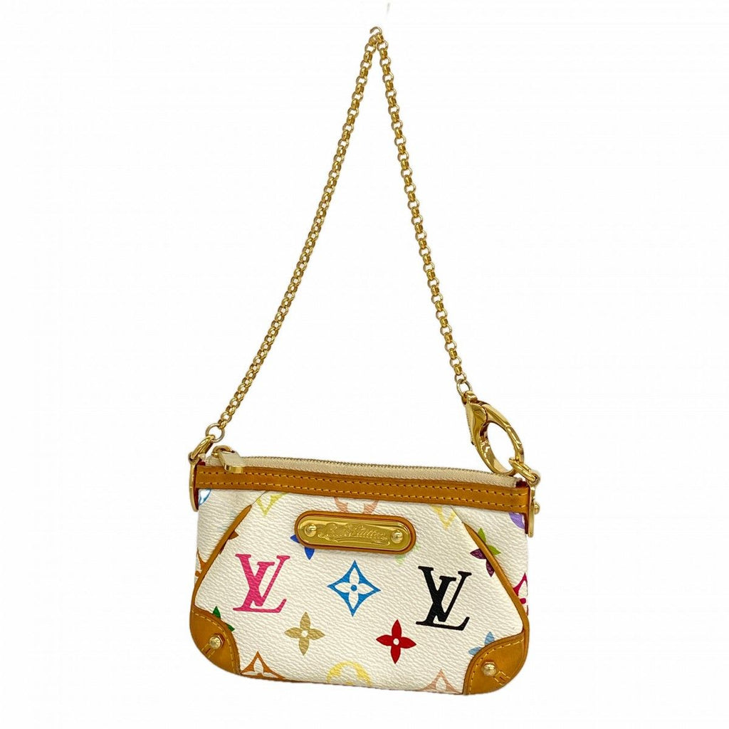 Louis Vuitton Pouch Monogram Multicolor Pochette Mila PM Blanc