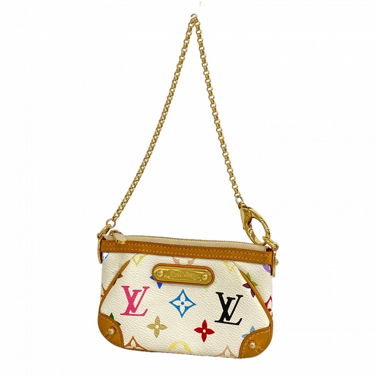 Louis Vuitton Pouch Monogram Multicolor Pochette Mila PM Blanc