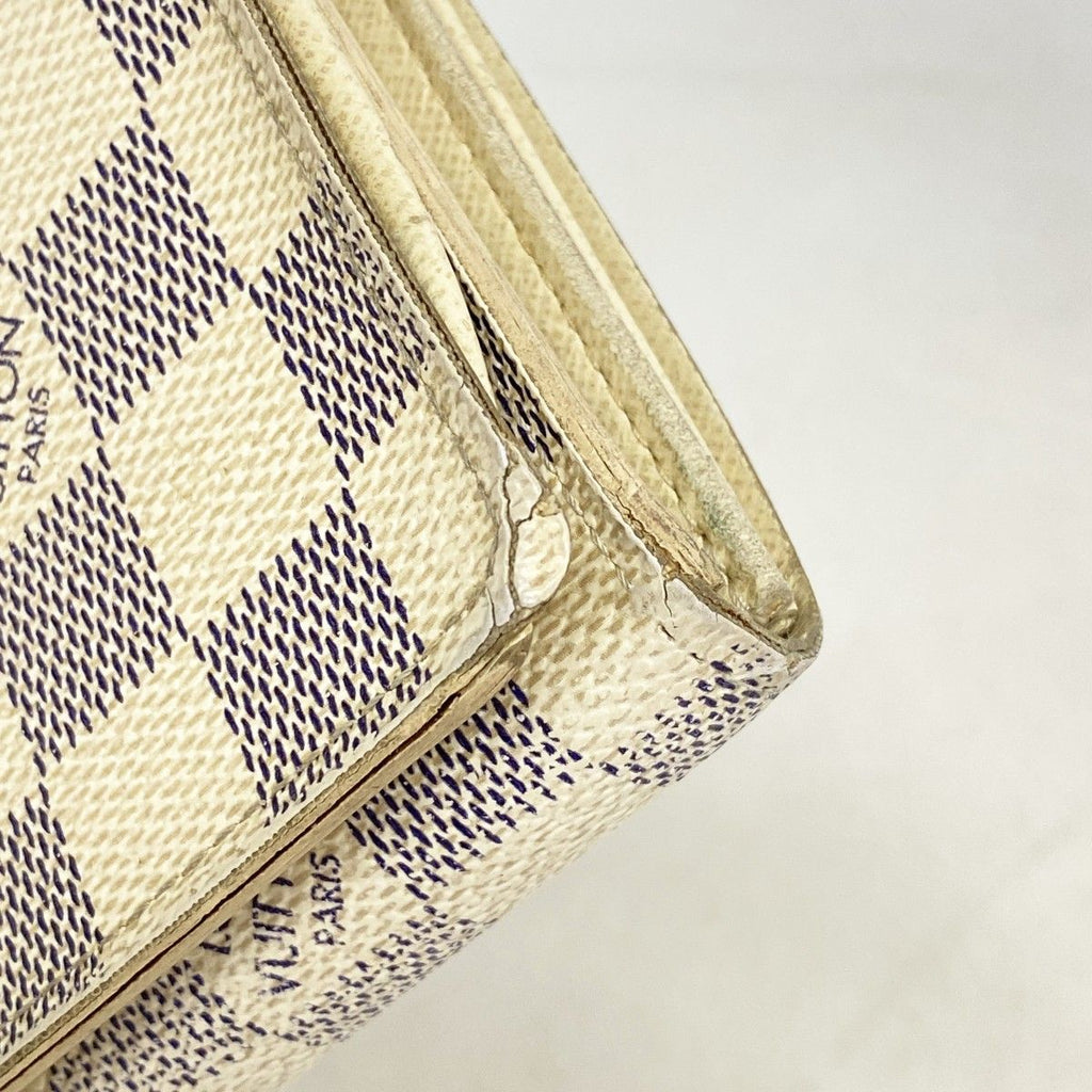 Louis Vuitton Wallet Damier Azur Portefeuille Tresor White — view 5