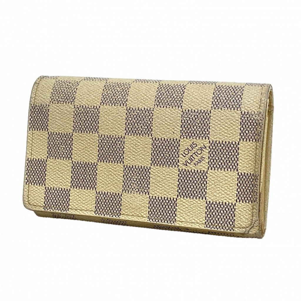 Louis Vuitton Wallet Damier Azur Portefeuille Tresor White