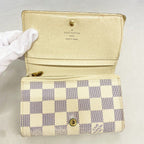 Louis Vuitton Wallet Damier Azur Portefeuille Tresor White — view 8