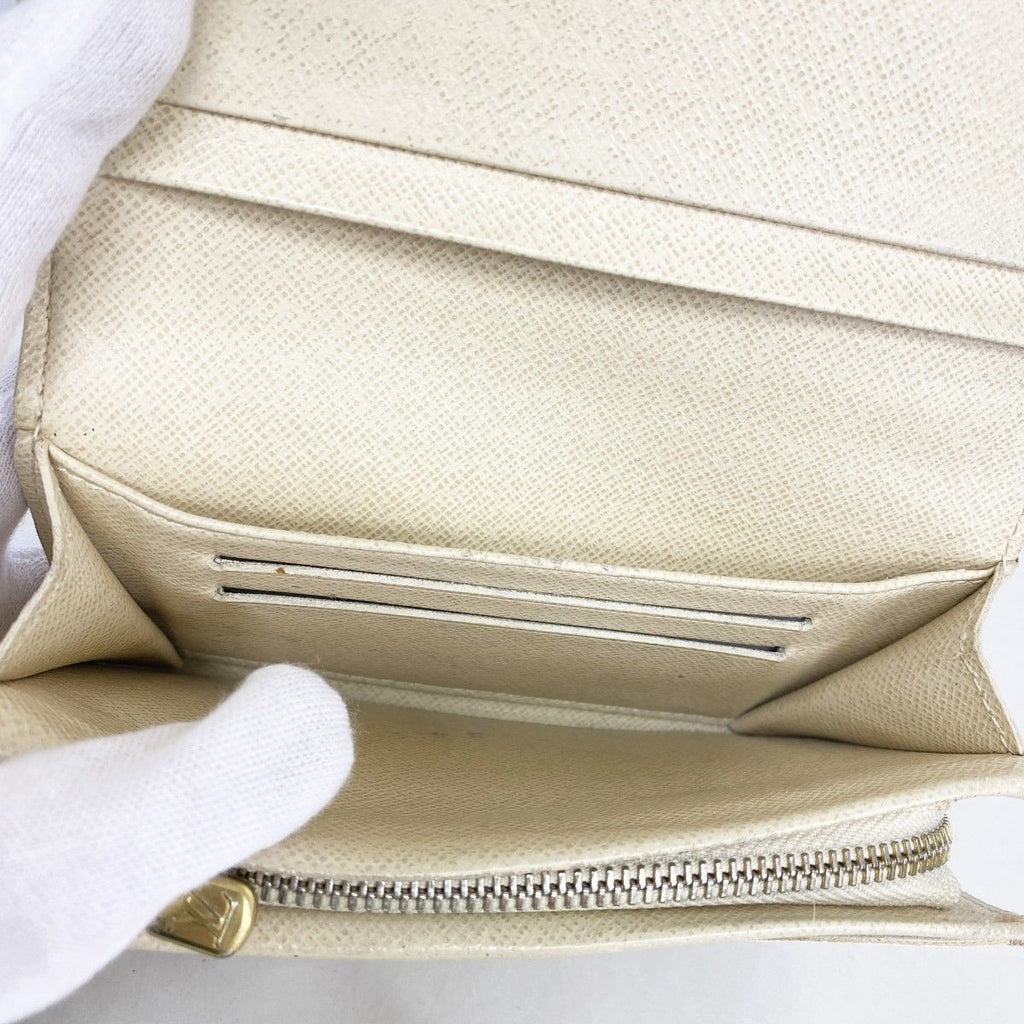 Louis Vuitton Wallet Damier Azur Portefeuille Tresor White — view 3