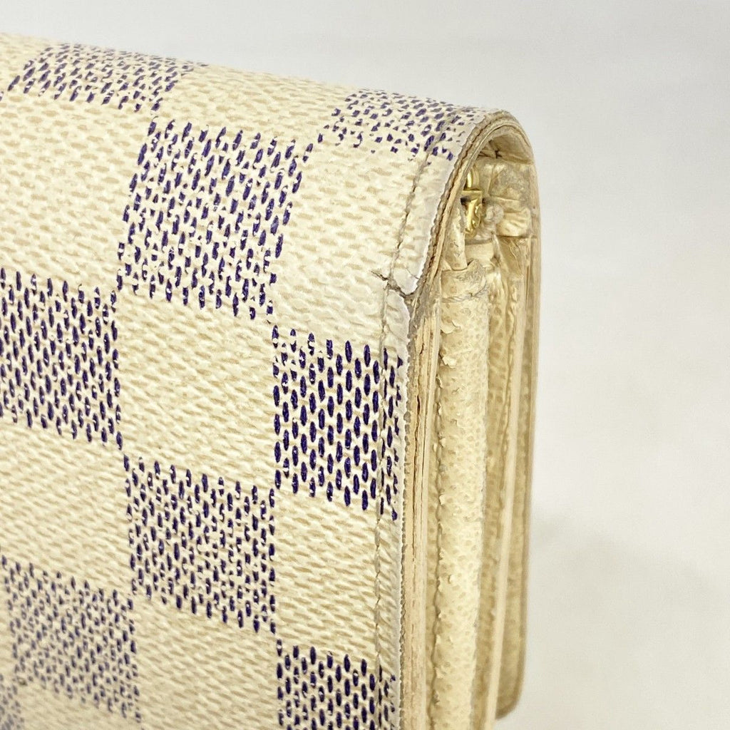 Louis Vuitton Wallet Damier Azur Portefeuille Tresor White — view 6