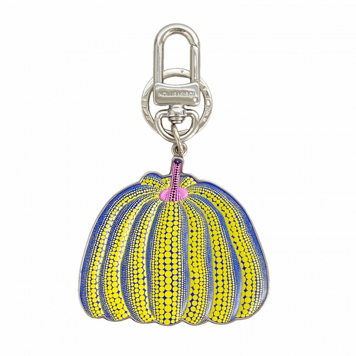 Louis Vuitton Key Holder Charm Porte Cles Pumpkin Yellow Yayoi Kusama Collaborat