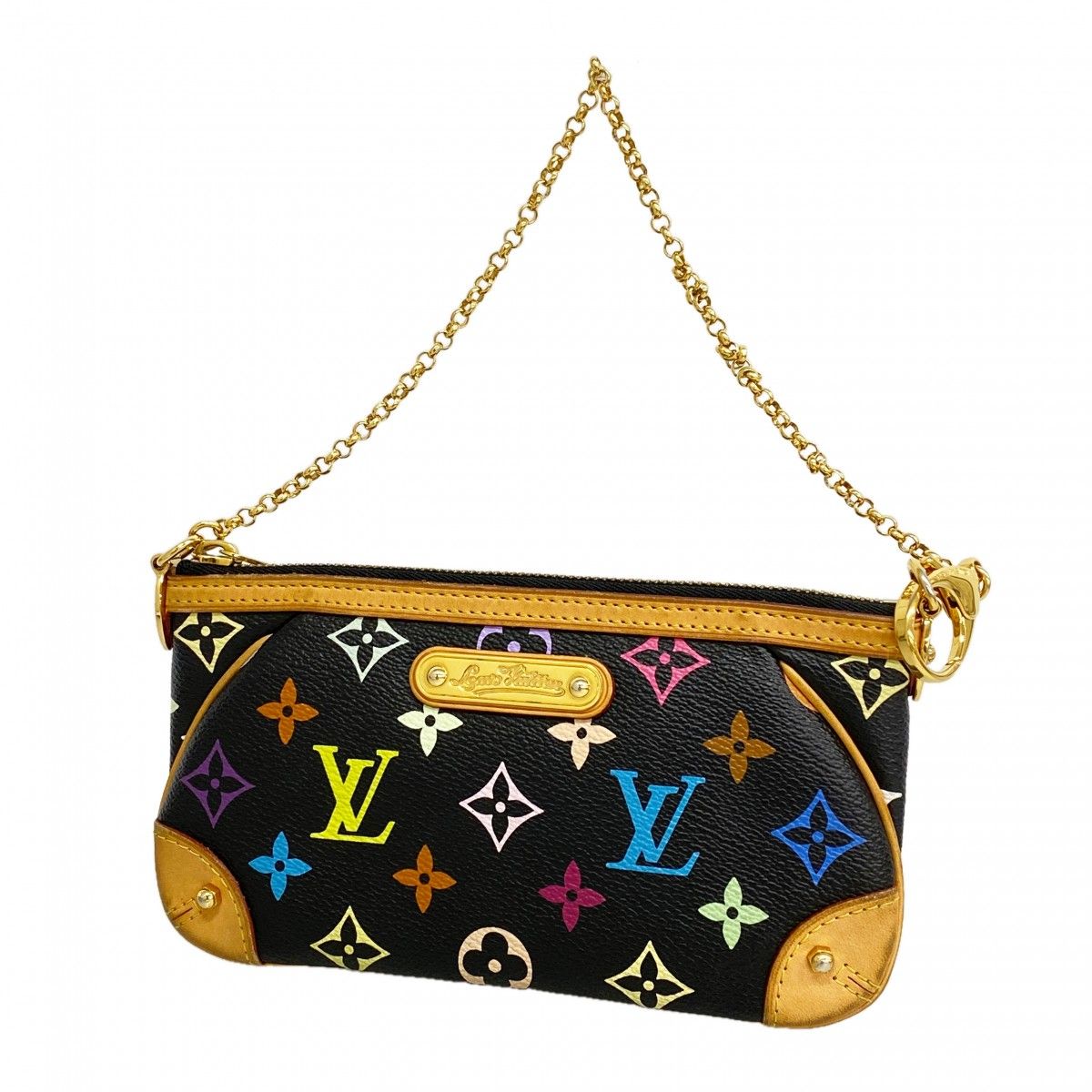 Louis Vuitton Pouch Monogram Multicolor Pochette Mila MM Noir
