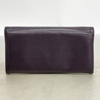 Chanel Wallet Caviar Leather Purple Silver — view 7