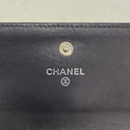 Chanel Wallet Caviar Leather Purple Silver — view 4