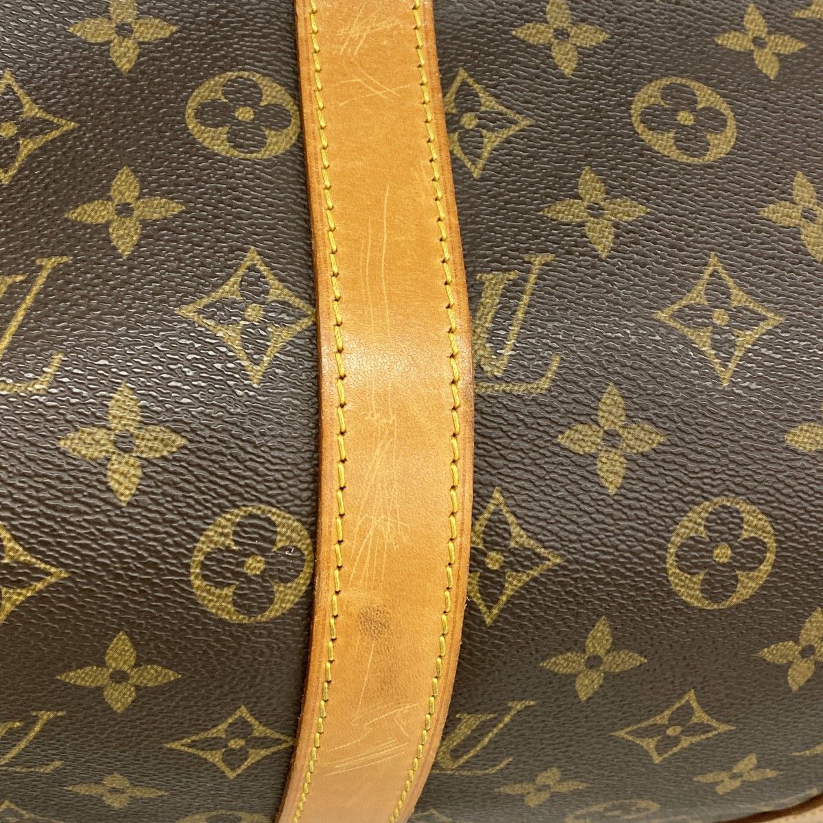 Louis Vuitton Boston Bag Monogram Keepall 45 Brown — view 7