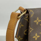 Louis Vuitton Shoulder Bag Monogram Musette Brown — view 8